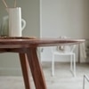 Holt Solid Wood 4 Seater Dining Table in Provincial Teak Finish