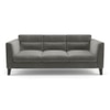 Lewis 3 Seater Fabric Sofa in Ash Grey Velvet Colour