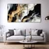 The Castle Decor Marble Abstract Wall Painting Wooden Framed Digital Painting 27x48 Inch (Style 2)