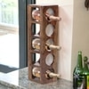 Wembley Sheesham Wood Wine Rack for 5 Bottles in Teak Finish