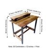 Asansol Sheesham Wood Study Computer Table In Teak Finish