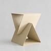 Triora Metal Side Table in Off White Colour