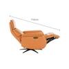 Oasis One Seater Motorized Leather Recliner in Golden Oak Brown Colour