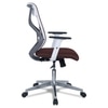 Wiwngas Mid Back Ergonomic Chair in Brown Colour