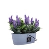 White 1 Pieces Hanging Lavender Artificial Plant With Pot