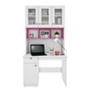 Swotty Study Table With Storage Frosty White And Pink