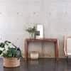 Aldrich Sheeham Wood Console Table in Provincial Teak Finish With 2 Drawer