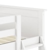Hiddensee Solid Wood Bunk Bed in White Colour