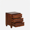 Rehan 3 Drawer Bed Side in Honey Finish