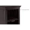 Mateo Solid Wood Bar Cabinet in Mahogany Finish