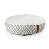 Bohemian Plush Round Polyester Pets Bed in Grey Colour