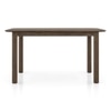 Dane Solid Wood 6 Seater Compact Dining Table In Danish Walnut Finish