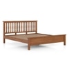 Raynor Solid Wood King Size Bed Without Storage (Amber Walnut Finish)