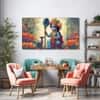 The Castle Decor Bal Gopal Wall Painting Wooden Framed 27x48 Inch (Style 10)