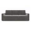 Apollo 3 Seater Fabric Sofa in Ash Grey Velvet Colour