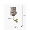 Devansh Metal Electric Wall Light in Gold Colour with Multicolor Shade Count of 1 Light