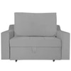 Step Pull Out Sofa cum Bed in Grey Colour