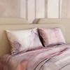 Stoa Paris 300TC UltrSatin Super King Bedsheet with 2 Pillow Covers Satin Super Lavender Peach