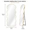The Artment Gold Meander Unbreakable Floor Mirror For Home (180 X 80 CM)