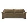 Farina 3 Seater Luxury Italian Leather Sofa In Antique Moss