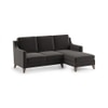 Abbey Sectional Sofa (Colour : Pebble Grey, Cushion : Hard, Seater : Right Aligned 2 Seater + Right Aligned Chaise)