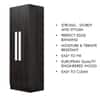 Hexa Red Wooden 2 Door Wardrobe with 4 Shelves in Flower Wenge Colour