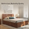 Astoria Solid Wood Queen Size Box Storage Bed In Teak Finish