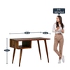 Sheesham Wood Study Table In Provincial Teak Finish