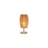 Bailey Dholak Bamboo table lamp with White Brushed wood base