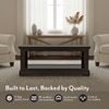 Alexandra Solid Wood Coffee Table in American Walnut Finish