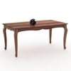 Samuel Solid Wood 6 Seater Dining Table in Urban Teak Finish