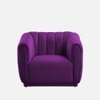 Rosa Fabric Sofa (Purple)