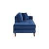 Mydril Velvet Chaise Launger in Navy Blue Colour
