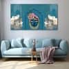The Castle Decor Pichwai Art Wall Painting Wooden Framed 27x48 Inch (Style 2)