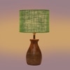Devansh Green Jute Table Lamp With Wood Natural Base (7X13 Inches)-17