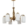 Eliante Mild Steel 6-Light Chandelier, Modern Hanging Ceiling Fixture