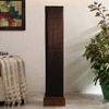 Cher Black Cotton Shade Floor Lamp