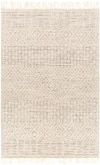 Geometric & Stripes Ivory Wool Rug
