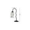 Multicolor Mosaic Glass Zig Zag Curvy Table lamp with Iron Base (EN07)