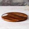 Inseparables Teak Wood Serving Platter Copper