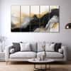 The Castle Decor Marble Abstract Art Wall Painting Wooden Framed  Painting 27x48 Inch Style 3