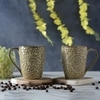 Beige Wildflower Premium Tea & Coffee Mugs