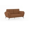 Vetra 2 Seater Leather Sofa In Pecan Brown Colour