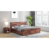 Stainfleld Solid Wood Queen  Size Bed With Box Storage (Teak Finish)