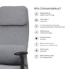 Markus Ergonomic Office Chair High Back in Grey Colour