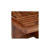 Palladio Sheesham Wood Accent Coffee Table Set With 4 Stools In Natural Teak Finish