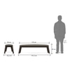 Taarkashi Dining Bench american walnut Colour gainsboro grey American walnut