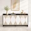 Spydercraft Meko Modern Console Table in Black & White Finish