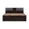 Jennings King Size Hydraulic Storage Bed in American Walnut