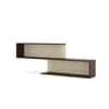 DCanape Mingle Engineering Wood Wall Shelf Dark Acacia Light Acacia Finish